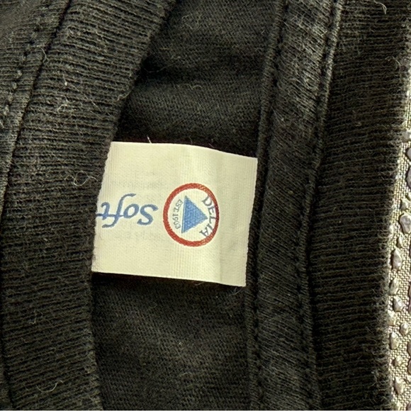 Delta Mamasaurus Dinosaur Mom Women V Neck Black Short Sleeve T-Shirt - Picture 9 of 10